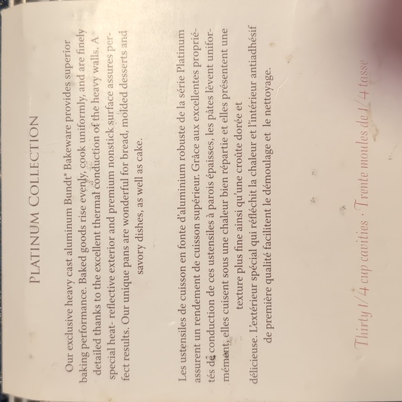 Nordic Ware Bundt Teacake & Candies Pan 30 Mini Shapes Cast Aluminum - Picture 2 of 4